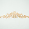 Madeira Esculpida Longa Onlay Applique Unpainted Rose Flor Porta Home Decor Estilo Europeu